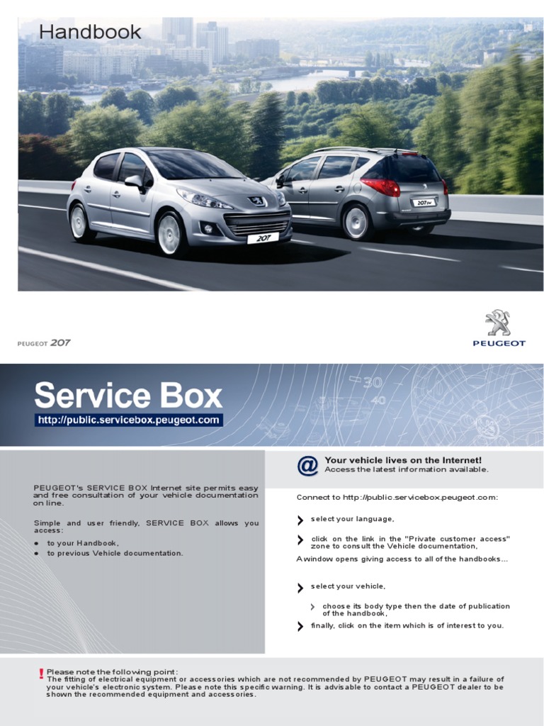 peugeot 207 cigarette lighter location 207 Handbook User Guide Peugeot | PDF | Automatic Transmission