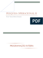 AULA 9 - Programação Inteira