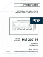 Contador de giros Pieralisi para extractores centrifugos