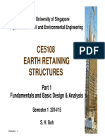 NUS Civil Engineering Course on Earth Retaining Structures
