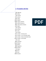 Indicativos Internacionales