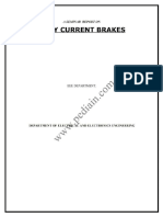 Seminar Report Eddy Current Brakes