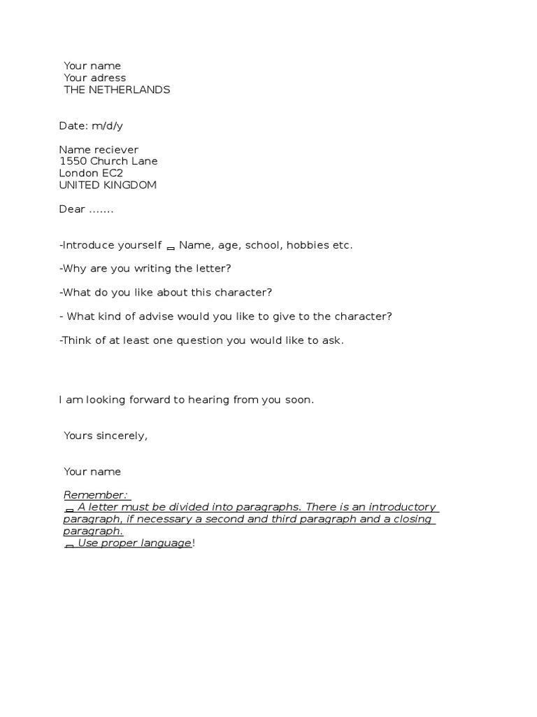 Letter Writing Guide for Students | PDF | Poetry | General Fiction