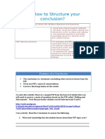 How To Structure Your Conclusion?: Features of A Conclusion