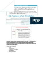Features of An Annotations
