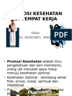 1. Promosi Kesehatan Kerja