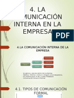 La Comunicación Interna de La Empresa