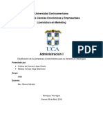 Clasificación de Empresas e Instrumentos para Su Fomento en NIcaragua PDF