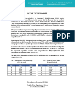 Estácio: Notice To The Market - CPCs and IGCs 2014 Results