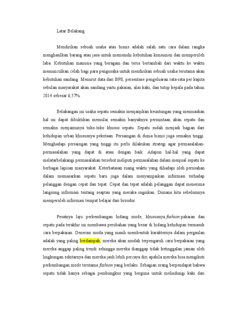 Latar Belakang Kewirausahaan