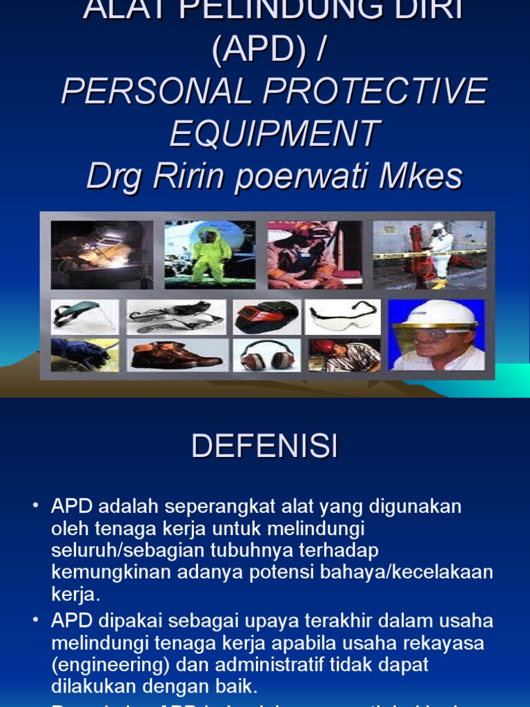 Panduan Lengkap Alat Pelindung Diri (APD) | PDF