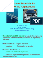 Selection of Materials For Engineering Applications