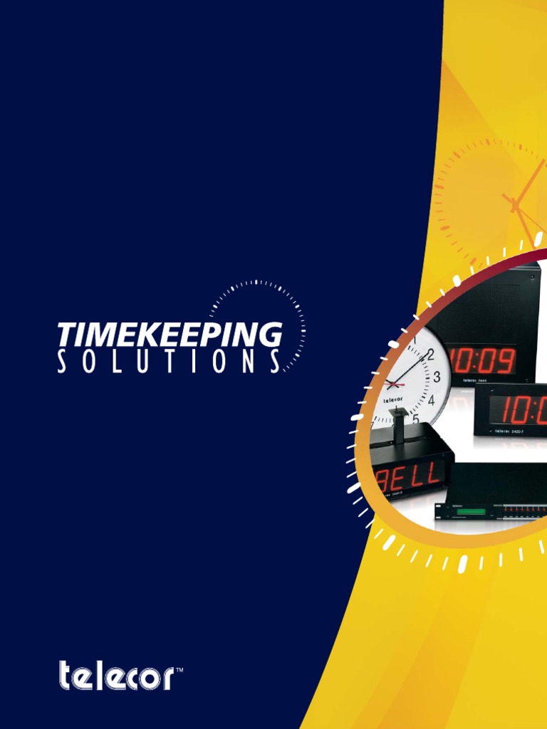 Telecor Clock Brochure PDF Clock