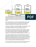 The Theoretical Paradigm of Changes