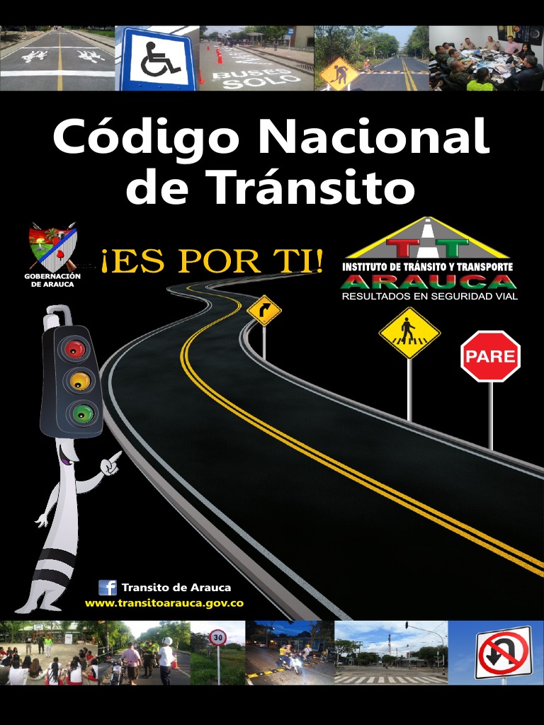 Código Nacional de Transito 2015 Colombia Peatonal Alcalde