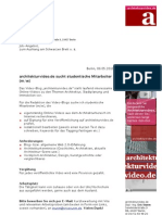 Freie Mitarbeit Redaktion architekturvideo.de