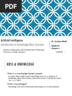 Artificial Intelligence: Chapter 4 Introduction To Knowledge Base Systems