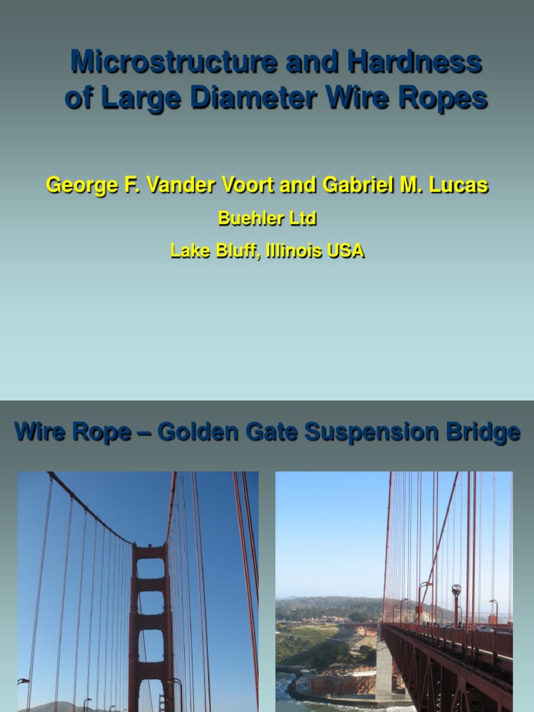 Wire Ropes Manufactured Goods Nature