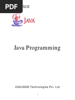 Java Programming Part I