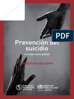 Prevención del Suicidio. Un imperativo global