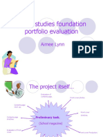 Media Studies Foundation Portfolio Evaluation