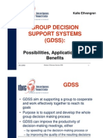 Group Decision Support Systems (GDSS)