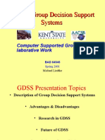 Group Decision Support Systems (GDSS) presentation