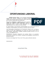 Oportunidad Laboral