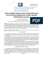 Power Quality Improvement Using ZSI Based STATCOM in Radial and Weakly Meshed Distribution Systems