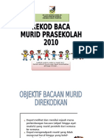 Contoh Rekod Baca Murid Prasekolah 2016