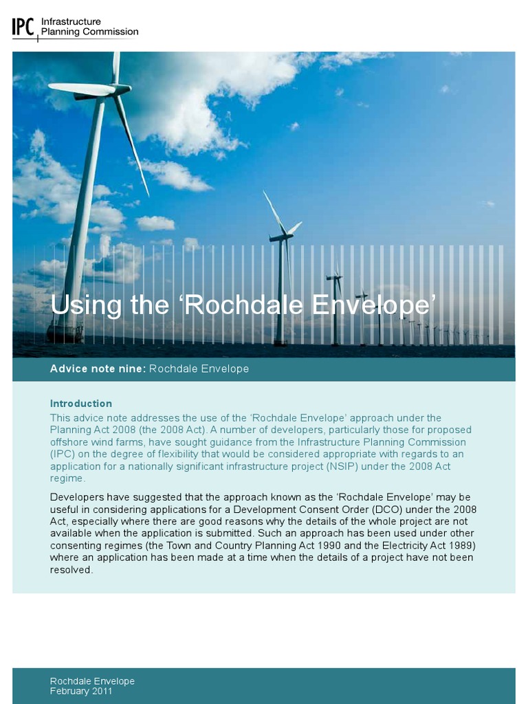Advice Note 9. Rochdale Envelope PDF Environmental Impact