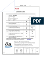 Compressor Data Sheet Rotary Compressor: Fixed Speed Model Data - For Compressed Air