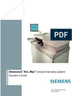 Dimension RXL Max Clinical Chemistry System: Operator'S Guide