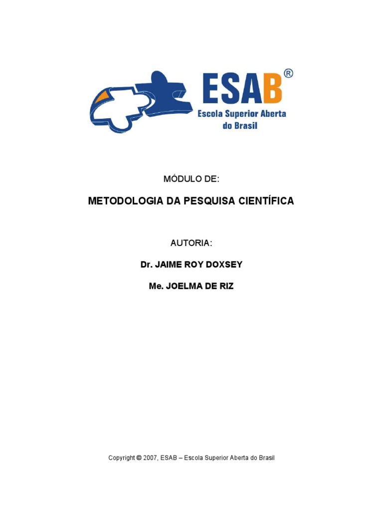 Modulo 1 - Metodologia Da Pesquisa Científica | PDF | Science | Metodologia
