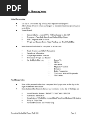 Flight Plan