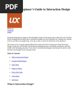Complete Beginner's Guide To Interaction Design