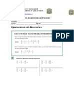 Guía de Operaciones Con Fracciones - Doc 7mos