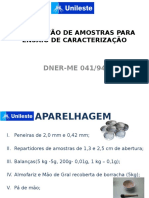 Preparação de Amostras para Ensaio de Caracterização