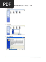 AutoCAD 2007 Installation Guide | PDF