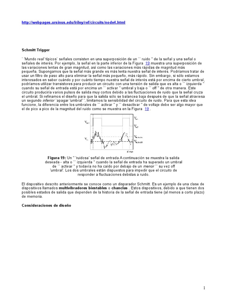 Schmitt Trigger | PDF | Transistor | Ingeniería Electrónica