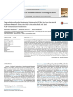 Degradation of Polychlorinated Biphenyls (PCBS) by Four Bacterial Isolates Obtained From The PCB-contaminated Soil and PCB-cont