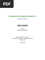 Greenhouse Environment Simulator 1.0: User's Manual