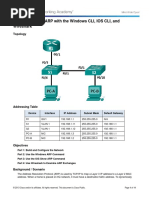 5.2.1.8 Lab - Observing ARP With The Windows CLI, IOS CLI, and Wireshark PDF