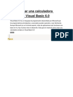Cómo Crear Una Calculadora Simple en Visual Basic 6