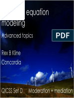 Structural Equation Modeling: Advanced Topics Rex B Kline Concordia
