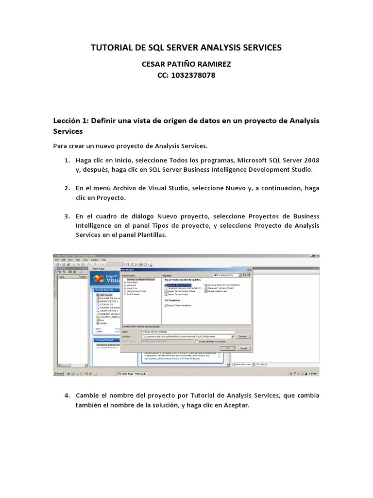 Tutorial de SQL Server Analysis Services Lab 02 Cesar | PDF | Point and ...