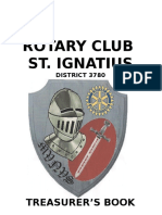 Rotary Club St. Ignatius: Treasurer'S Book
