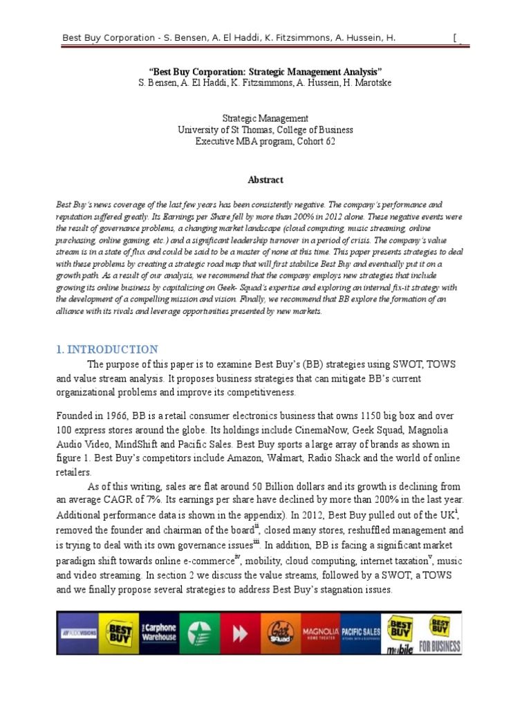 Best Buy's Strategic Competencies 2017 | PDF | Best Buy | Strategic ...
