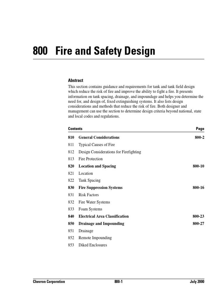 800 Fire and Safety Design | PDF | Technology & Engineering