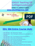 EDU 304 GENIUS Teaching Effectively Edu304geniusdotcom